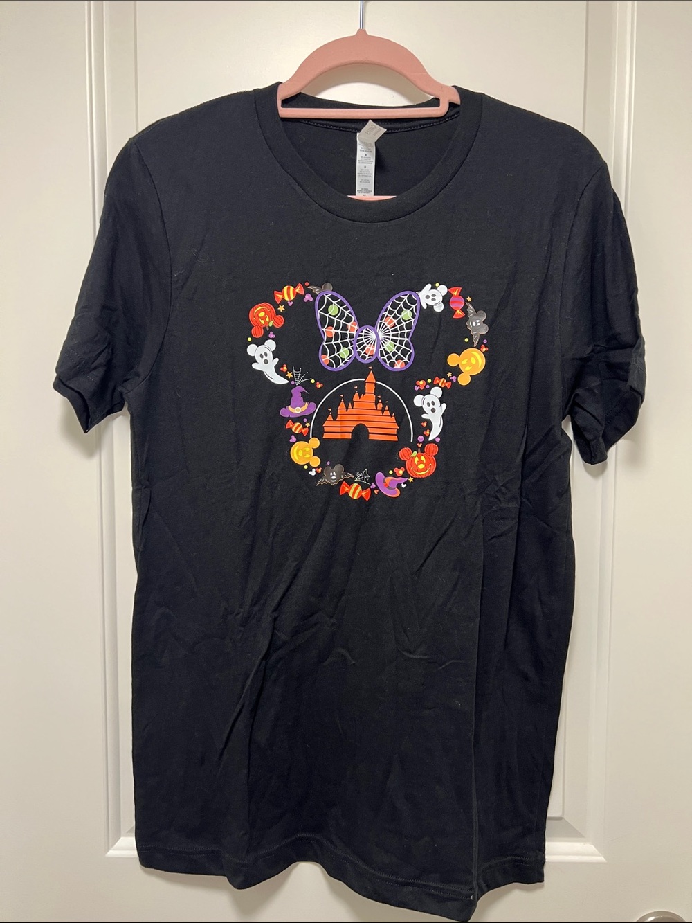 Bella Canvas Black Disney Halloween Castle Graphic Tee